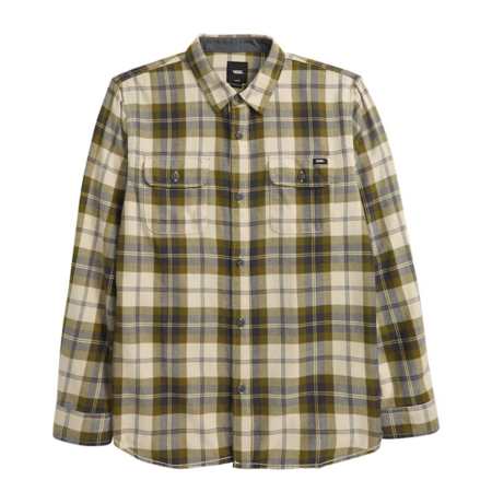 Vans Sycamore Flannel Buttondown Shirt - Oatmeal/Avocado