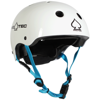 Pro-Tec Junior Classic Fit (Certifié) - Blanc Brillant