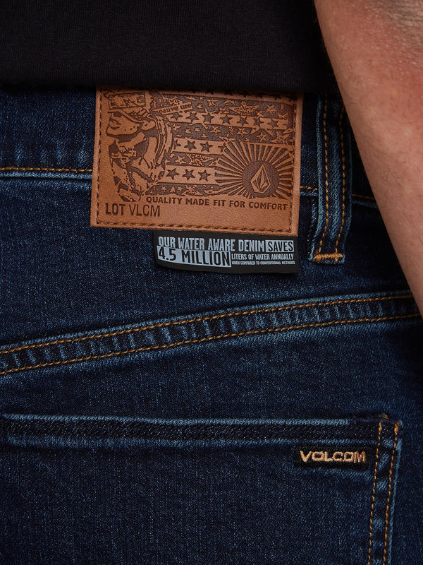 Volcom Solver Modern Fit Jeans - Dirty Med Blue
