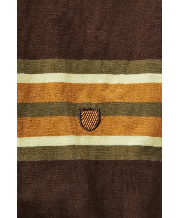 Hilt Shield Knit T-Shirt - Deep Brown/Medal Bronze/Military