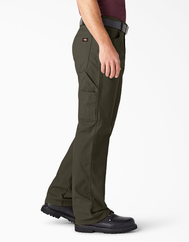 Dickies Carpenter Duck Jeans - Rinsed Moss Green (RMS)