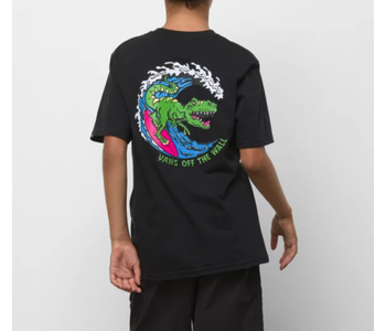 Boys Off The Wall Surf Dino T-Shirt - Black