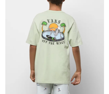 Boys Layback Palms T-Shirt - Celadon Green