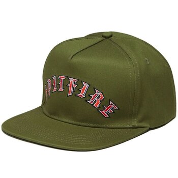 Spitfire Copy of Classic 87 Swirl Patch Snapback Hat - Black/Red