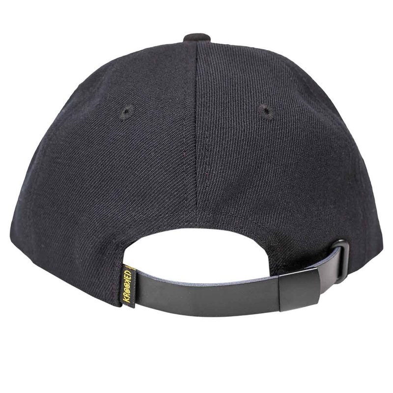 Krooked Trinity Smile Strapback Hat - Black/Green