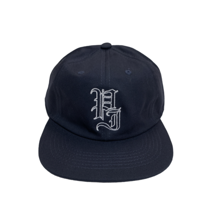Palm Stamp Embroidered Snapback - Navy