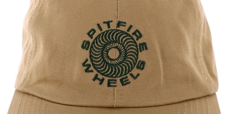 Spitfire Classic 87' Swirl Strapback Hat - Tan/Dark Green