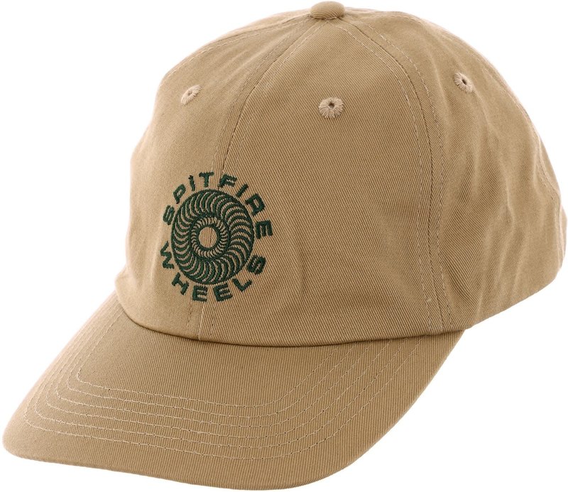 Spitfire Classic 87' Swirl Strapback Hat - Tan/Dark Green