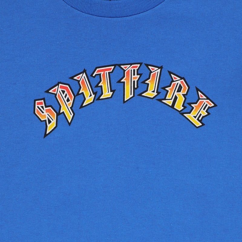 Spitfire Youth Old E T-Shirt - Royal/Orange/Red