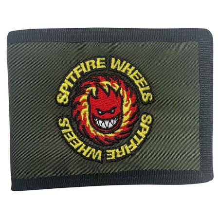 Spitfire OG Fireball Bi-Fold Wallet - Dark Green