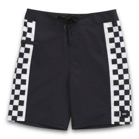 Vans Boys Sidelines Boardshorts - Black/Checkerboard