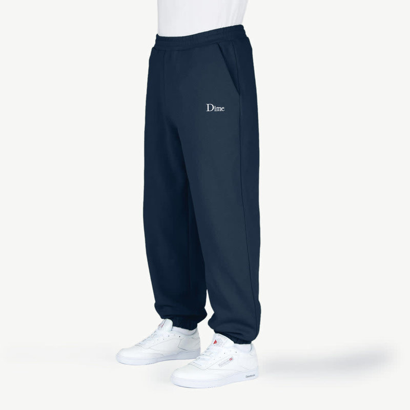 Dime Classic Small Logo Sweatpants - Navy