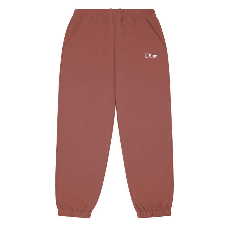 Dime Classic Small Logo Sweatpants Washed Maroon Palm Isle Skate Shop