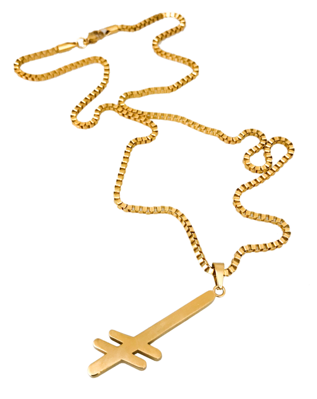 Deathwish Gang Logo Necklace - Gold