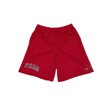 Palm Isle League Basketball Mesh Shorts - Scarlett/White