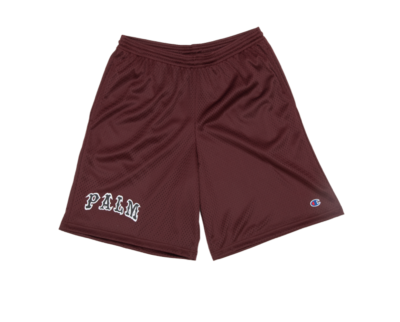 Palm Isle League Basketball Mesh Shorts - Maroon/White