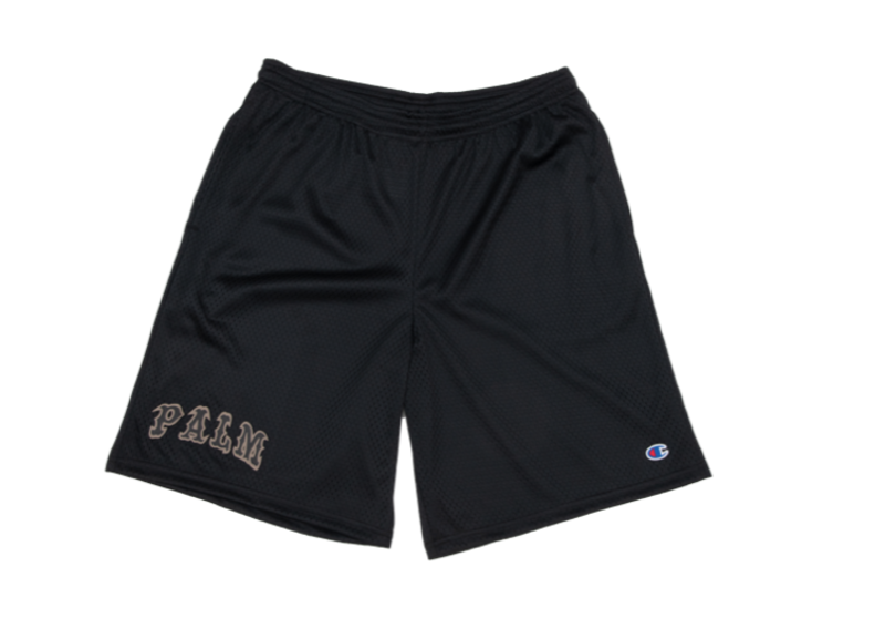 Palm League Basketball Mesh Shorts - Black/Brown