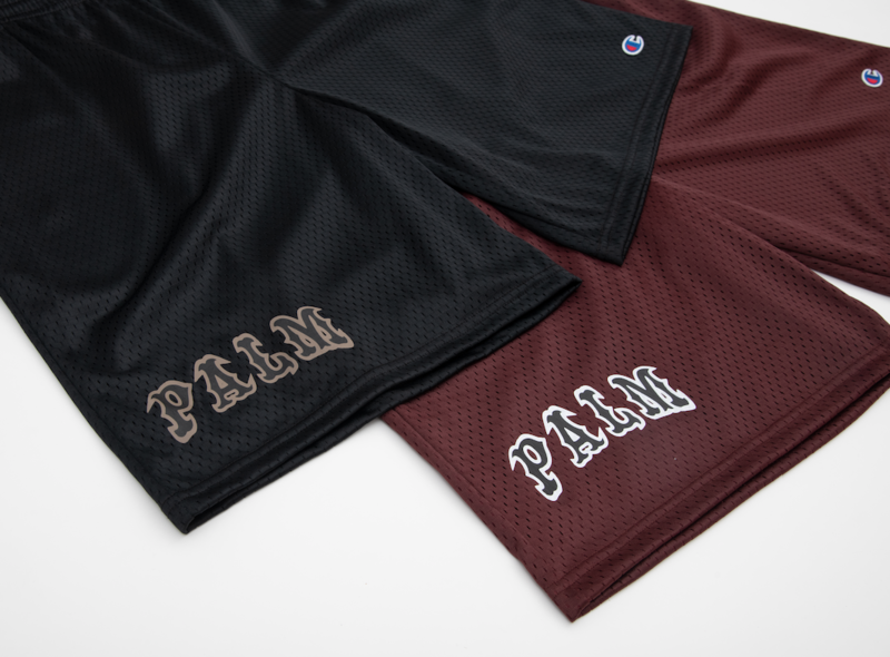 Palm Isle League Basketball Mesh Shorts - Maroon/White