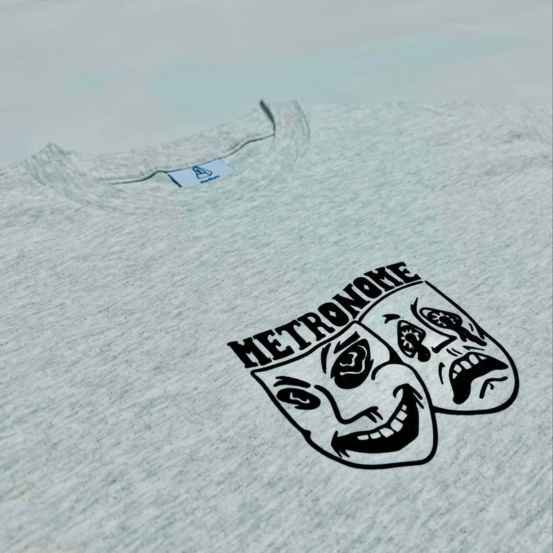 Metronome Comedy T-Shirt - Ash Grey