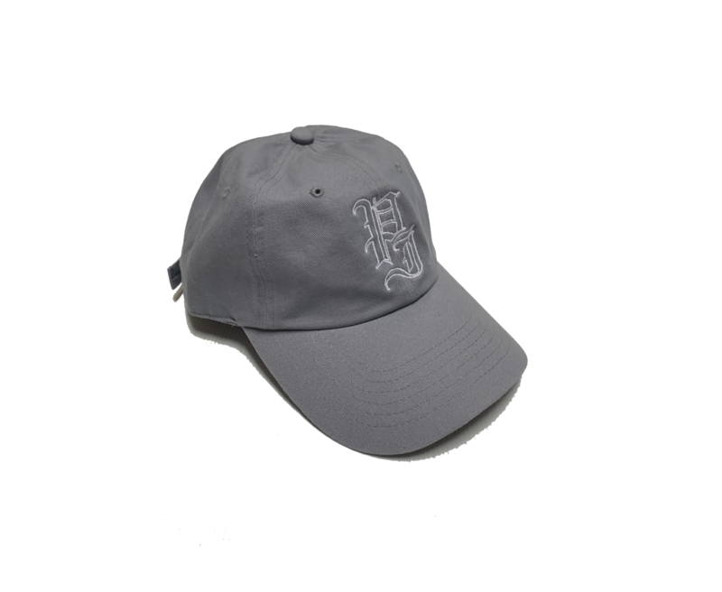 Palm Isle Stamp Embroidered Cap - Light Grey