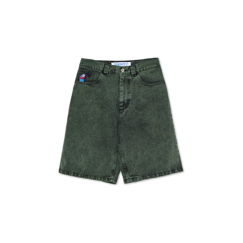 Polar Skate Co. Big Boy Shorts - Mint Black - Palm Isle Skate Shop