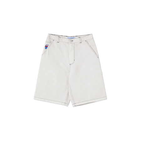 Polar Big Boy Shorts - Washed White - Palm Isle Skate Shop 値下げSALE Polar Skate White Jeans Boy Big Co デニム/ジーンズ