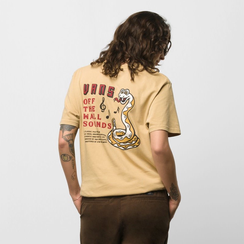 Vans Off The Wall Sounds T-Shirt - Taos Taupe