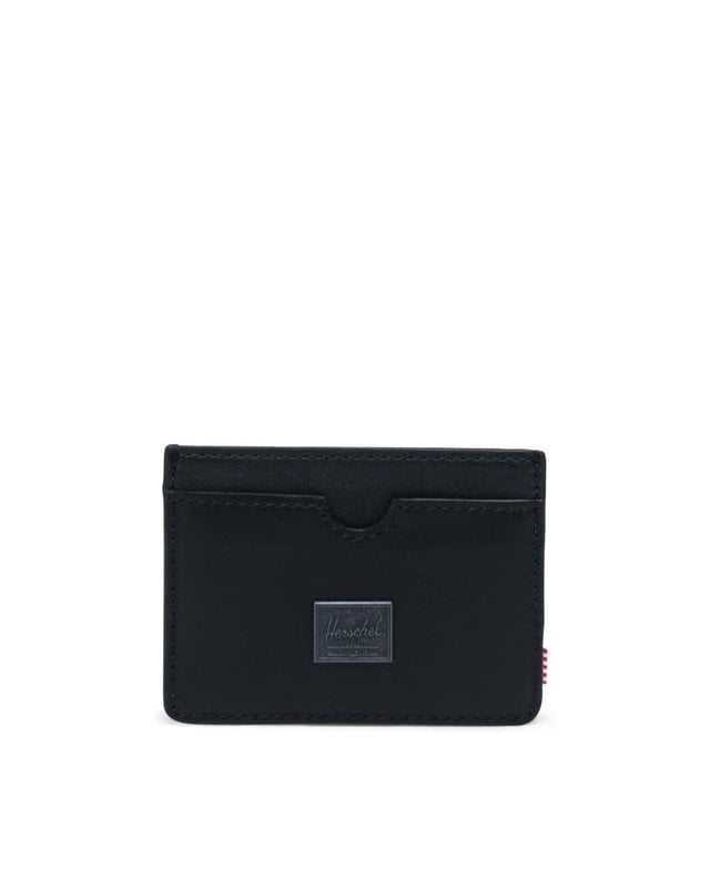 Herschel Charlie Wallet - Black Leather