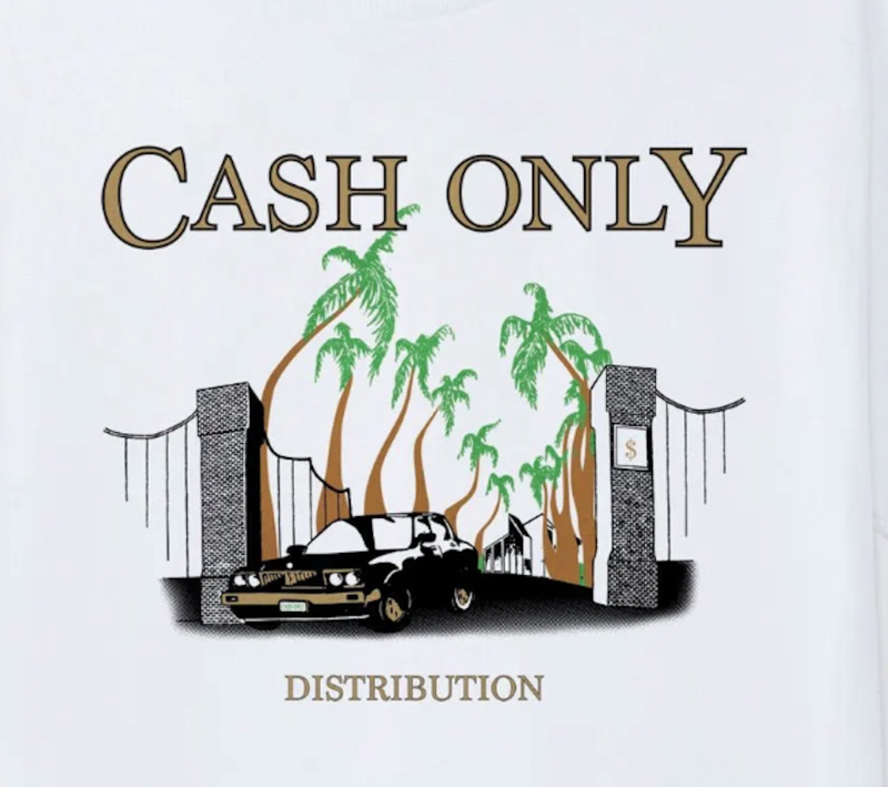 Cash Only Millionaire Tee - White