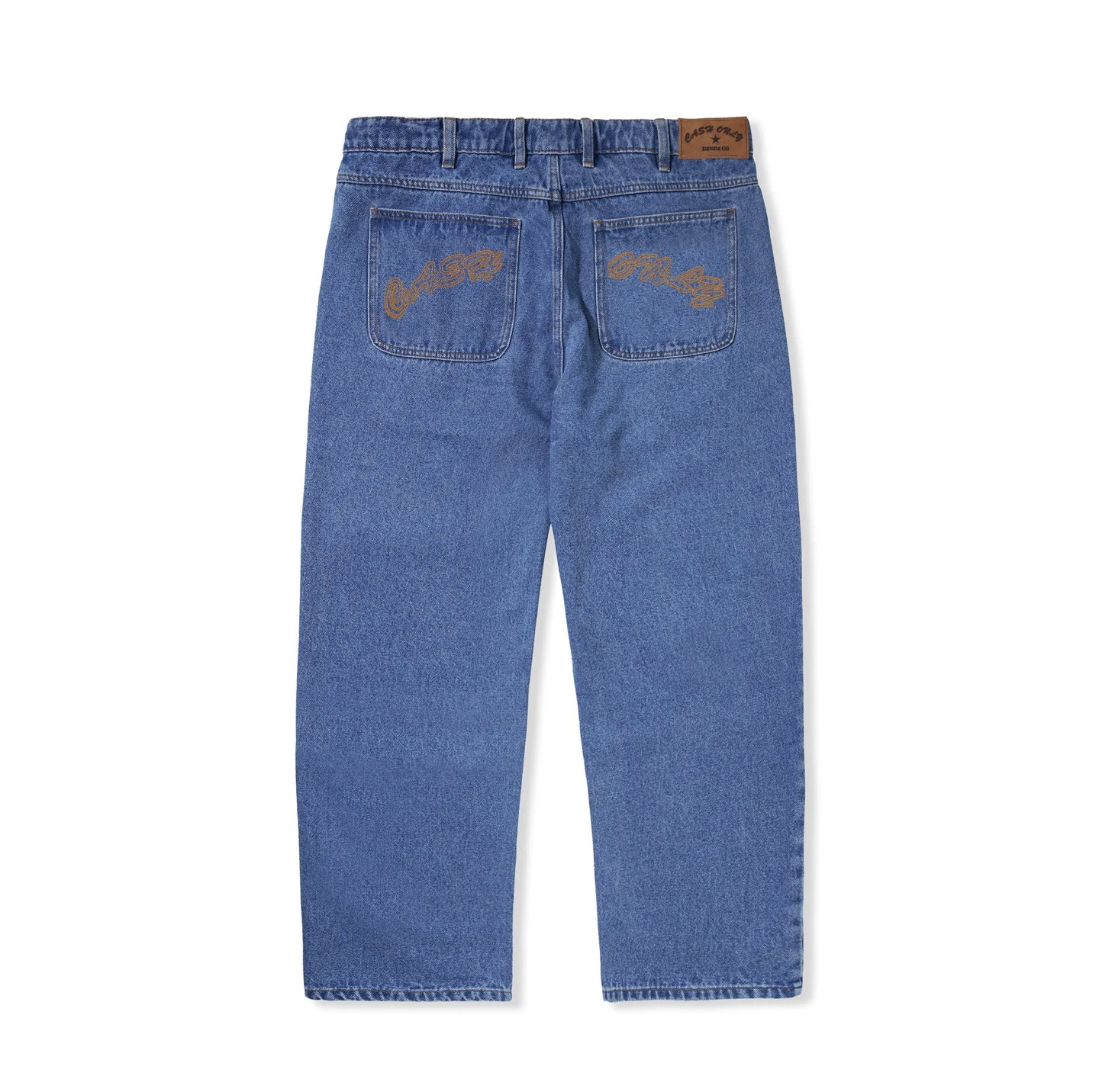 Cash Only Baggy Denim Jeans - Washed Indigo - Palm Isle Skate Shop