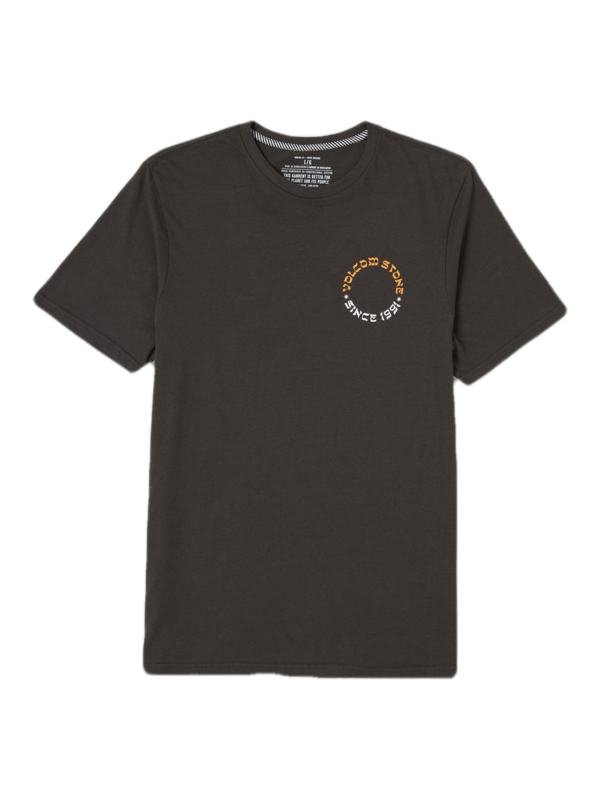 Volcom Stone Portal Farm To Yarn Short Sleeve T-Shirt - Noir Rincé
