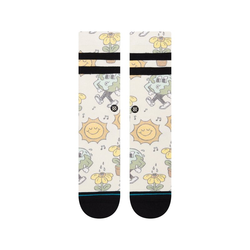 Stance Nice Mooves Crew Socks - Off White