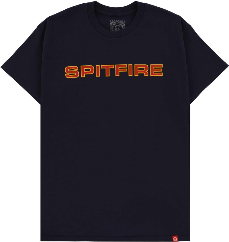 Spitfire Classic 87' T-Shirt - Navy/Red/Gold