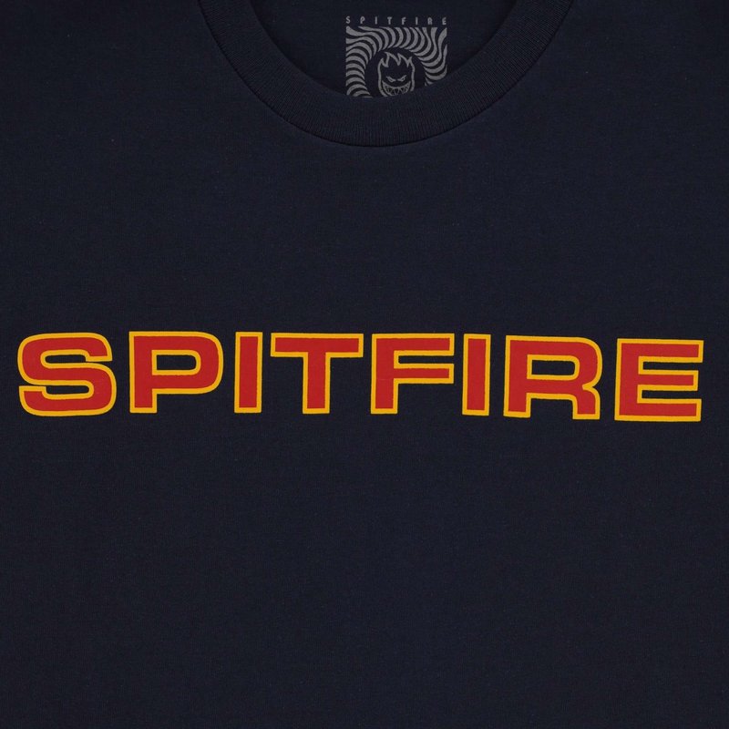 Spitfire Classic 87' T-Shirt - Marine/Rouge/Or