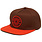 Spitfire Classic 87' Swirl Patch Snapback - Brown/Red