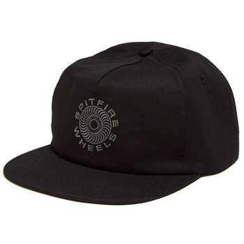 Spitfire Classic 87' Swirl Snapback Hat - Black/Grey