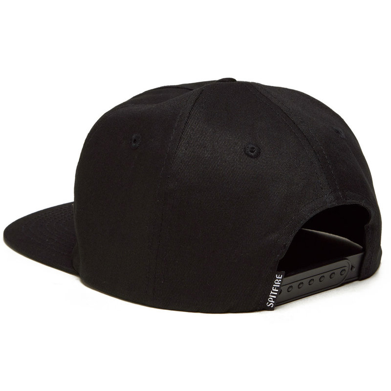 Spitfire Classic 87' Swirl Snapback Hat - Black/Grey