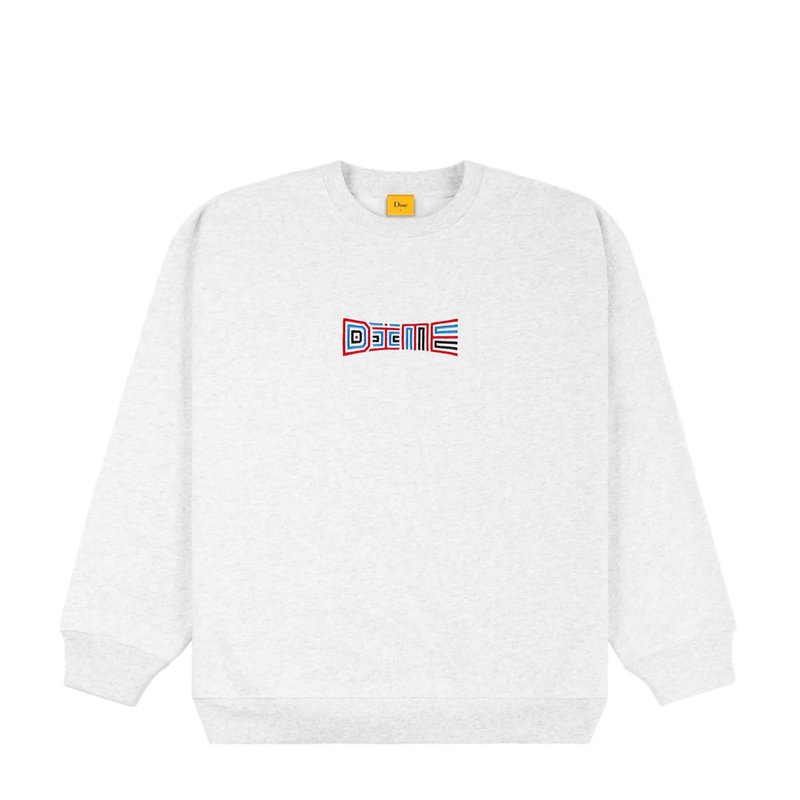 Dime Maze Crewneck - Ash - Palm Isle Skate Shop