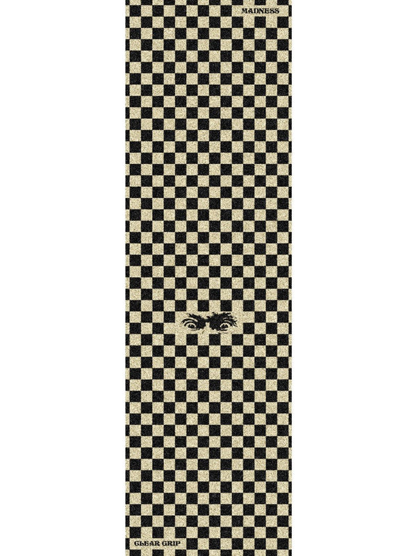 Madness Checkered View Clear Griptape - 10"