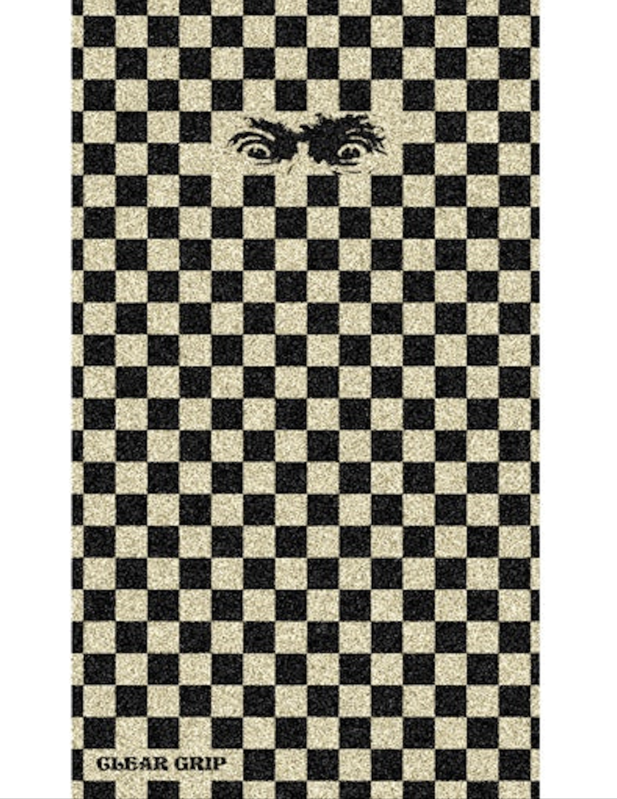 Madness Checkered View Clear Griptape - 10"