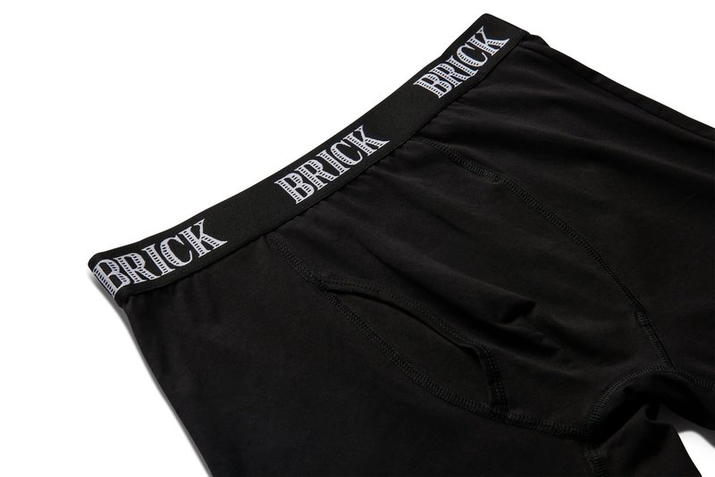 Brick Underneath Solid Pack Boxer Briefs - Black/Green