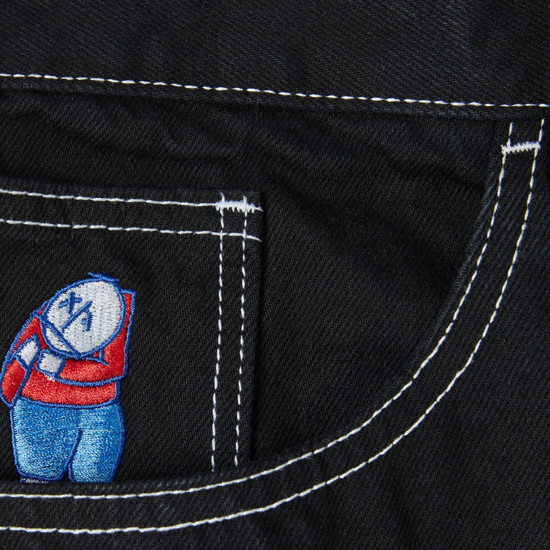 Polar Skate Co. Big Boy Jeans - Black/White Stitching