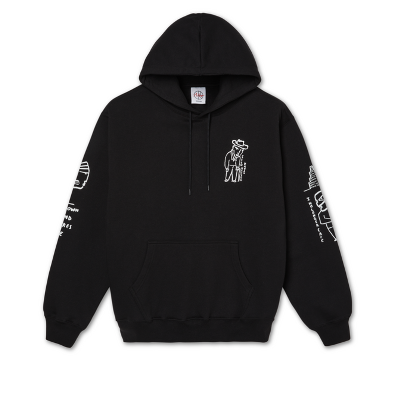 Polar Skate Co. Seen Better Days Hoodie - Black - Palm Isle Skate Shop