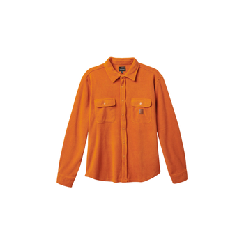 Brixton Bowery L/S Arctic Stretch Fleece - Burnt Orange