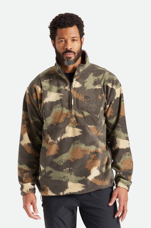 Brixton Blanket Fleece 1/2 Zip - Brushed Camo