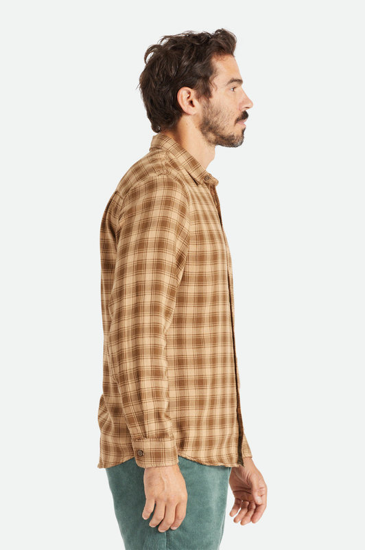 Brixton Cruz Soft Weave L/S Flannel - Mojave/Deep Palm