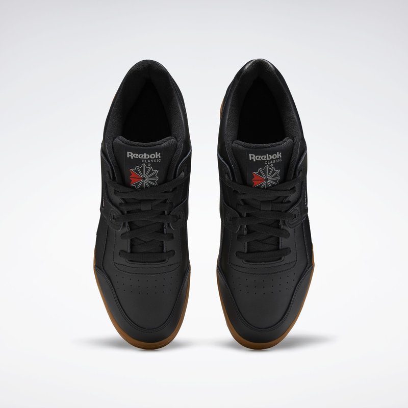 Reebok Workout Plus Shoes - Black/Carbon/Classic Red