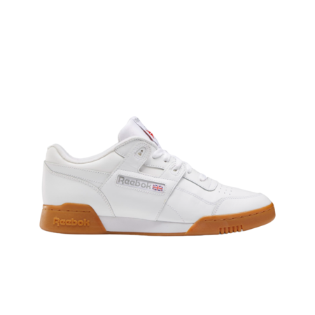 Reebok Workout Plus Shoes - White/Carbon/Classic Red