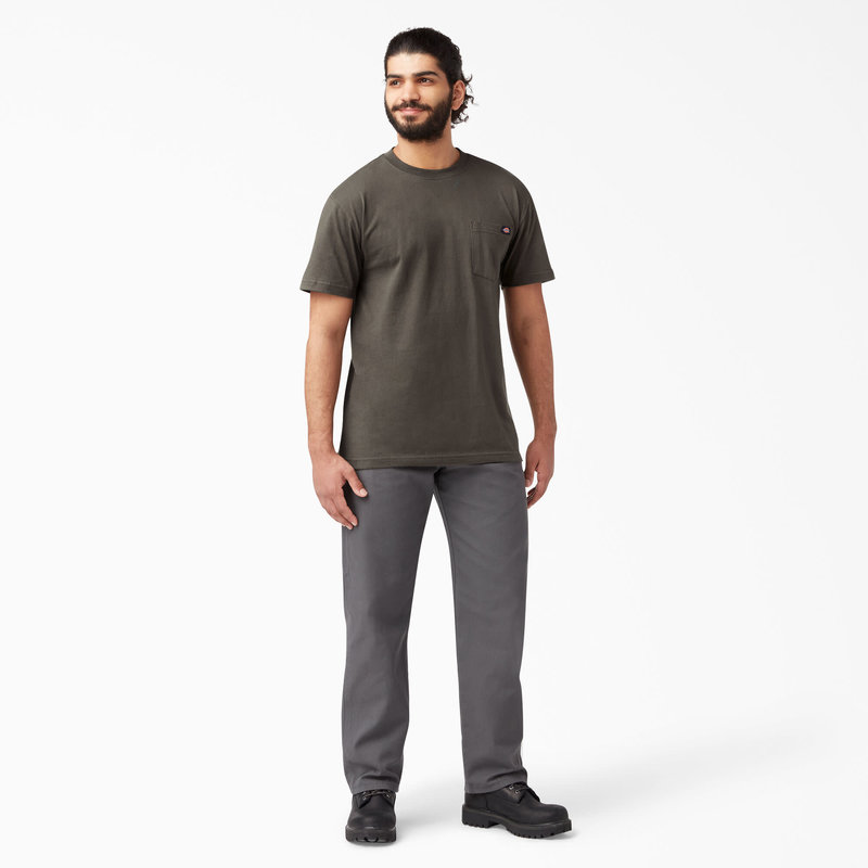Dickies Heavyweight Short Sleeve Pocket T-Shirt - Black Olive (BV)