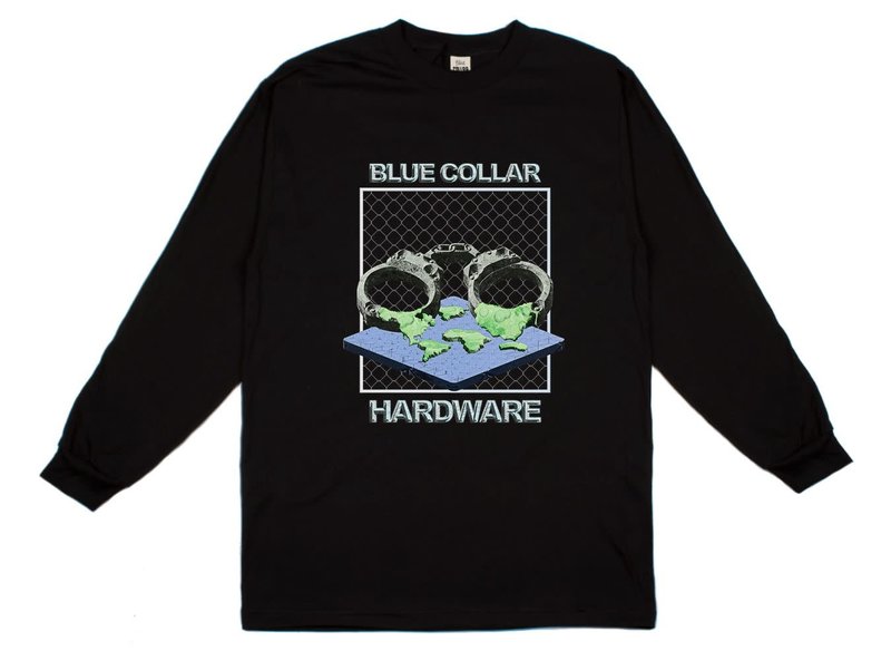 Blue Collar Handcuffs L/S Tee - Black